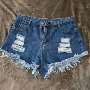 SHEIN Curve Jean Shorts